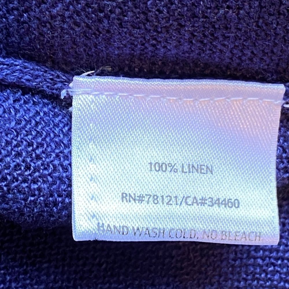 Eileen Fisher Size Small Blue Lightweight Oversized Sweater New 0130 - Picture 6 of 9